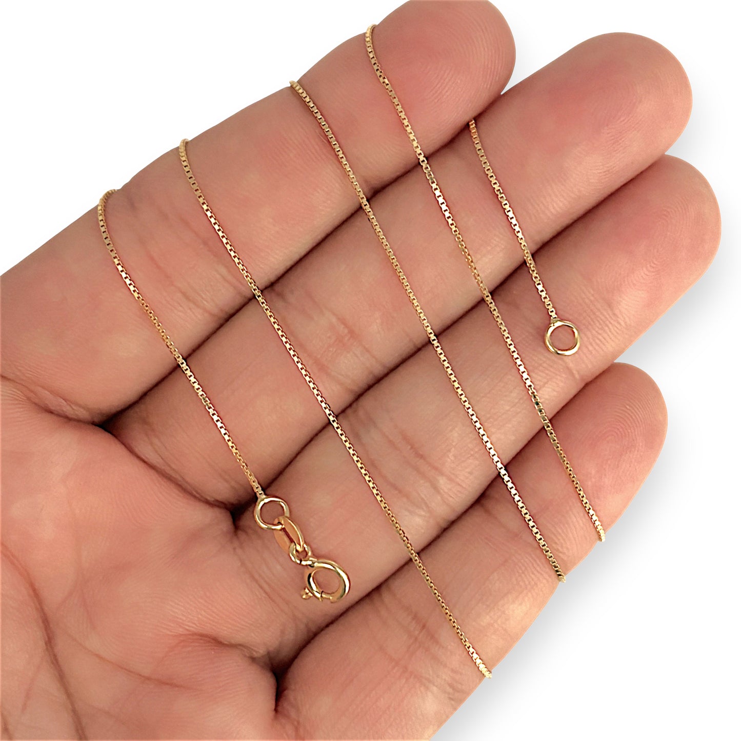 GOLD DEAL | 18ct Gold Graceful Sleek & Silken Box Chain 60cm
