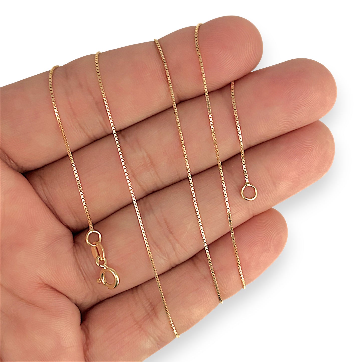 GOLD DEAL | 18ct Gold Graceful Sleek & Silken Box Chain 60cm