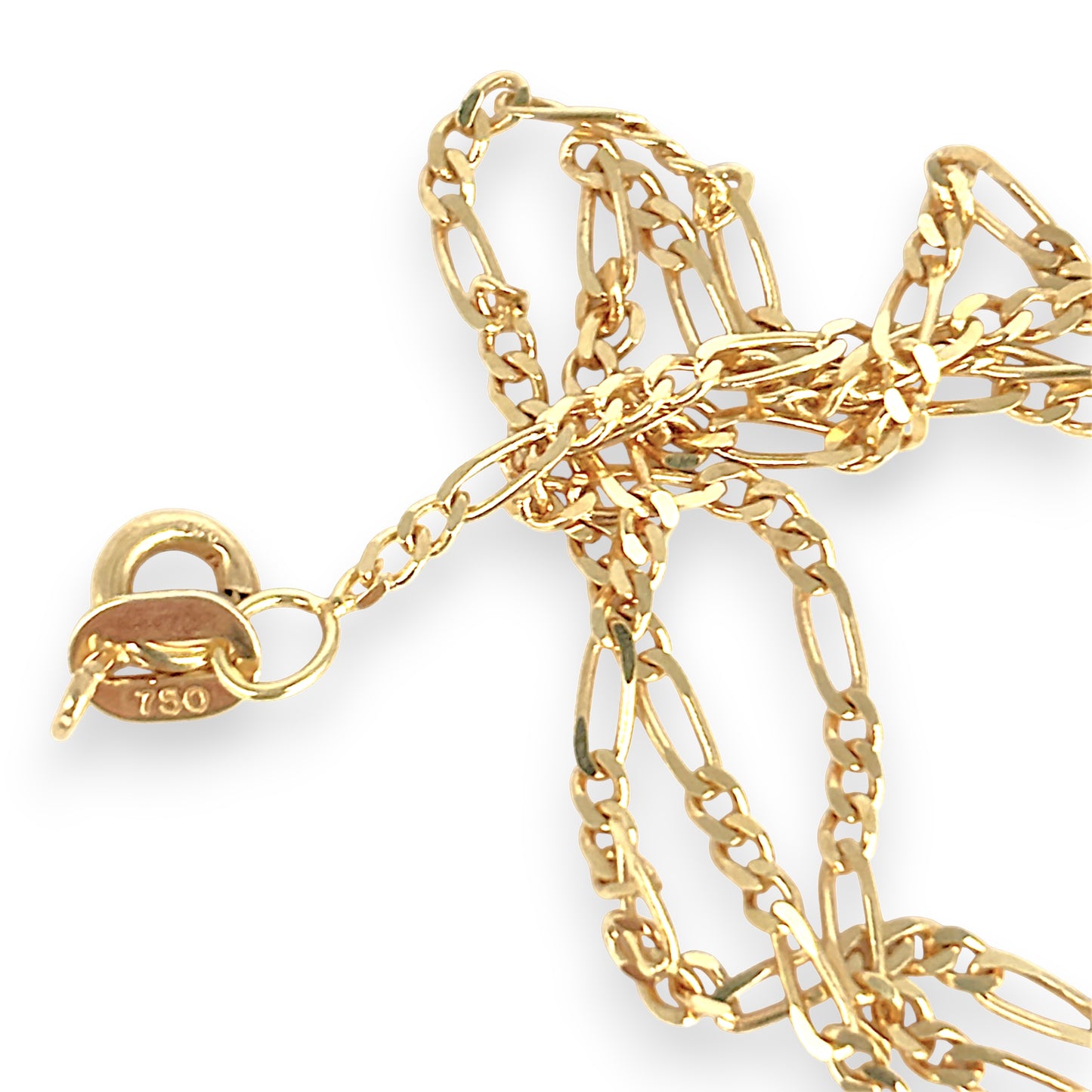 GOLD DEAL | 18ct Gold Focal Figaro 3-1 Chain 45cm