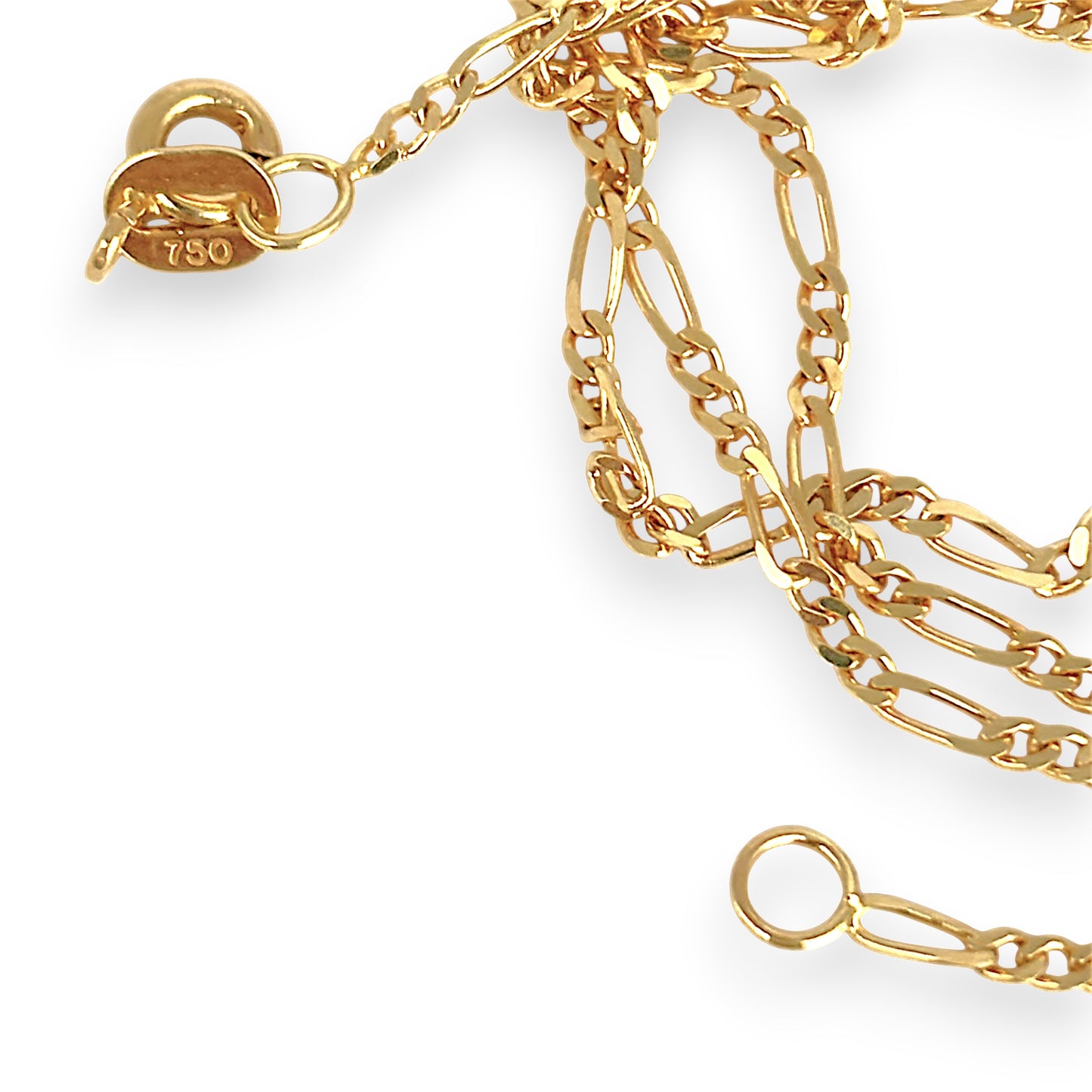 GOLD DEAL | 18ct Gold Focal Figaro 3-1 Chain 45cm