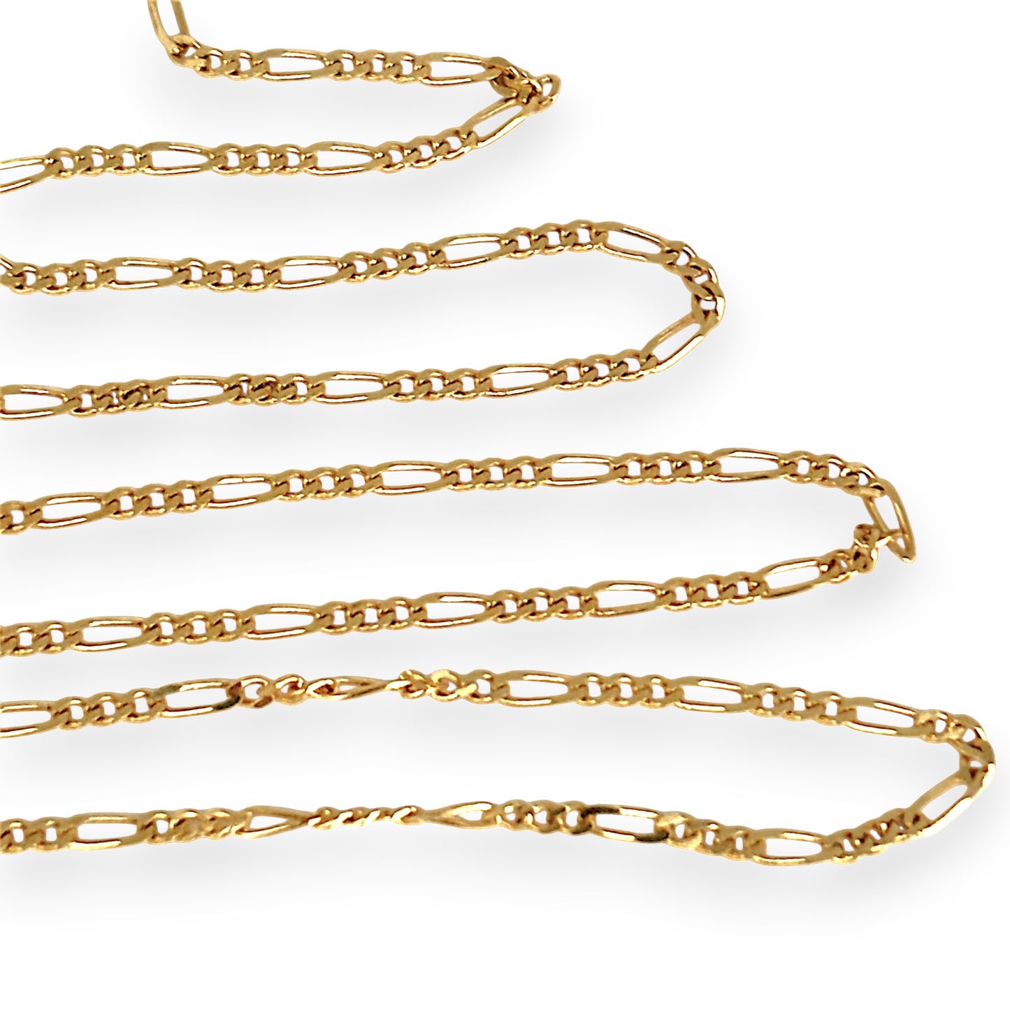GOLD DEAL | 18ct Gold Focal Figaro 3-1 Chain 45cm