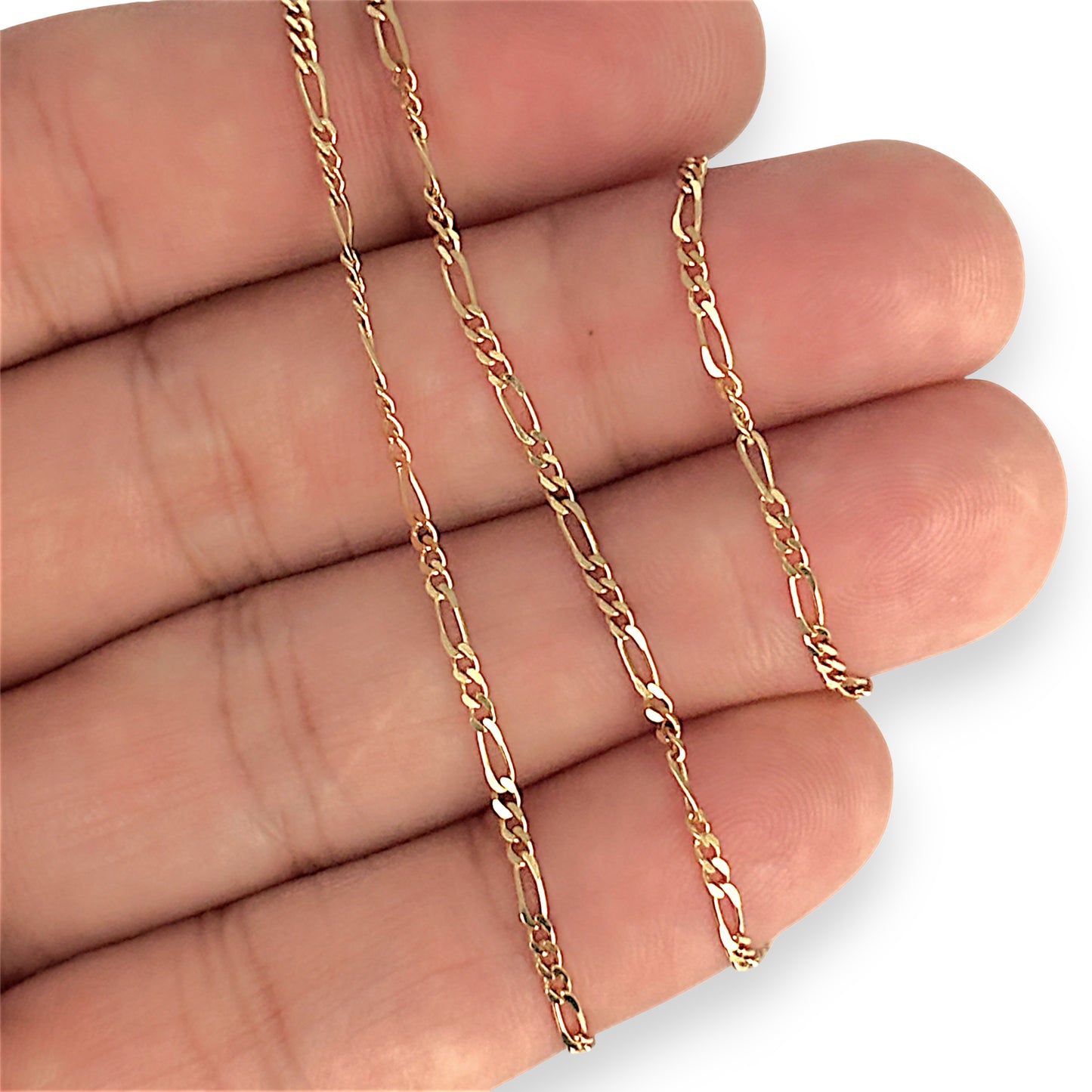 GOLD DEAL | 18ct Gold Focal Figaro 3-1 Chain 45cm