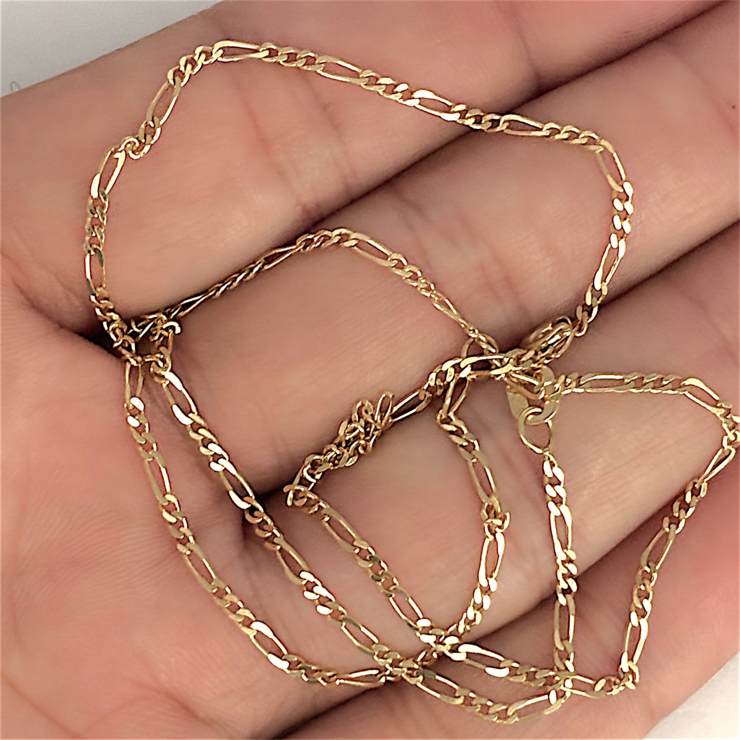 GOLD DEAL | 18ct Gold Focal Figaro 3-1 Chain 45cm