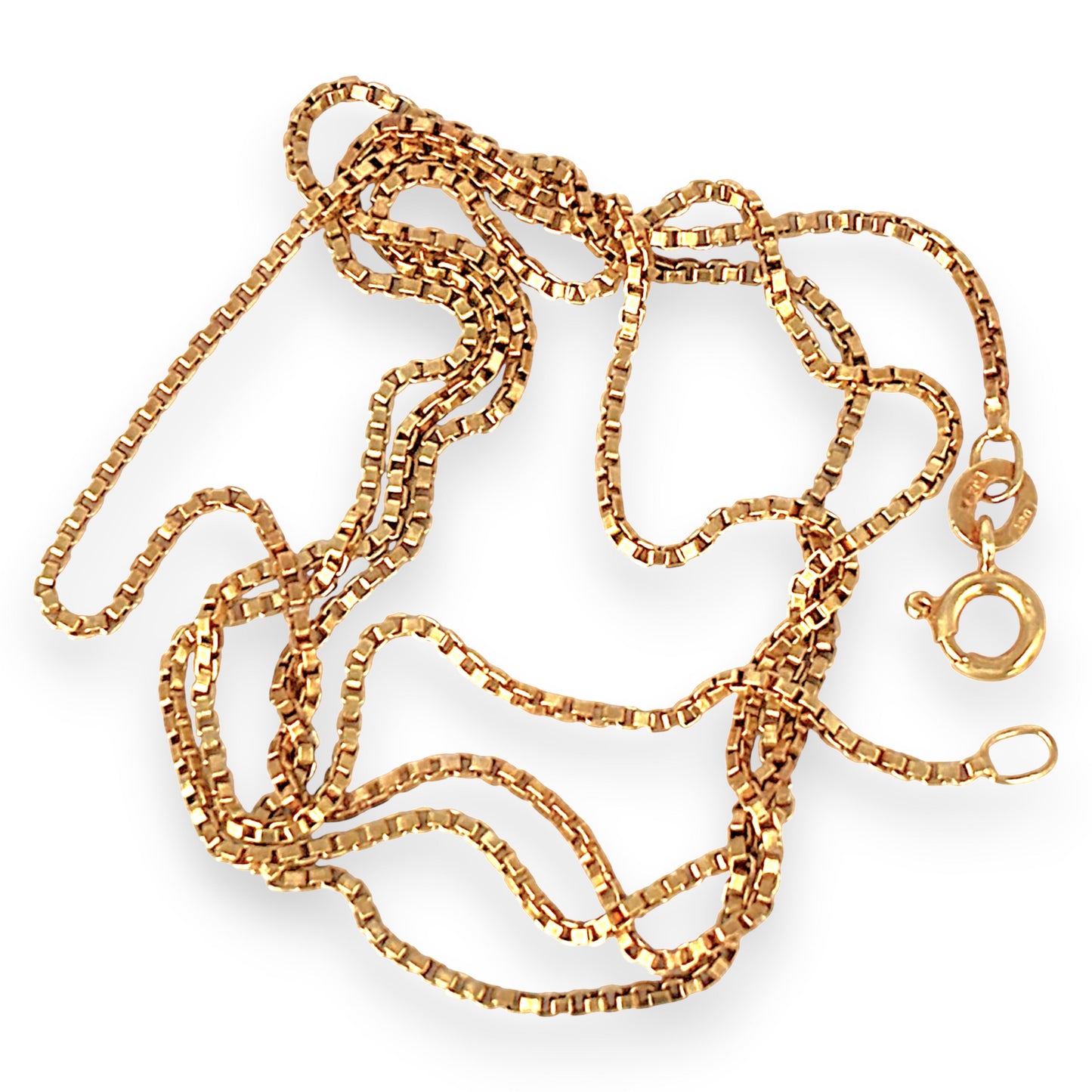 GOLD DEAL | 18ct Gold Soft Finish Box Chain 60cm