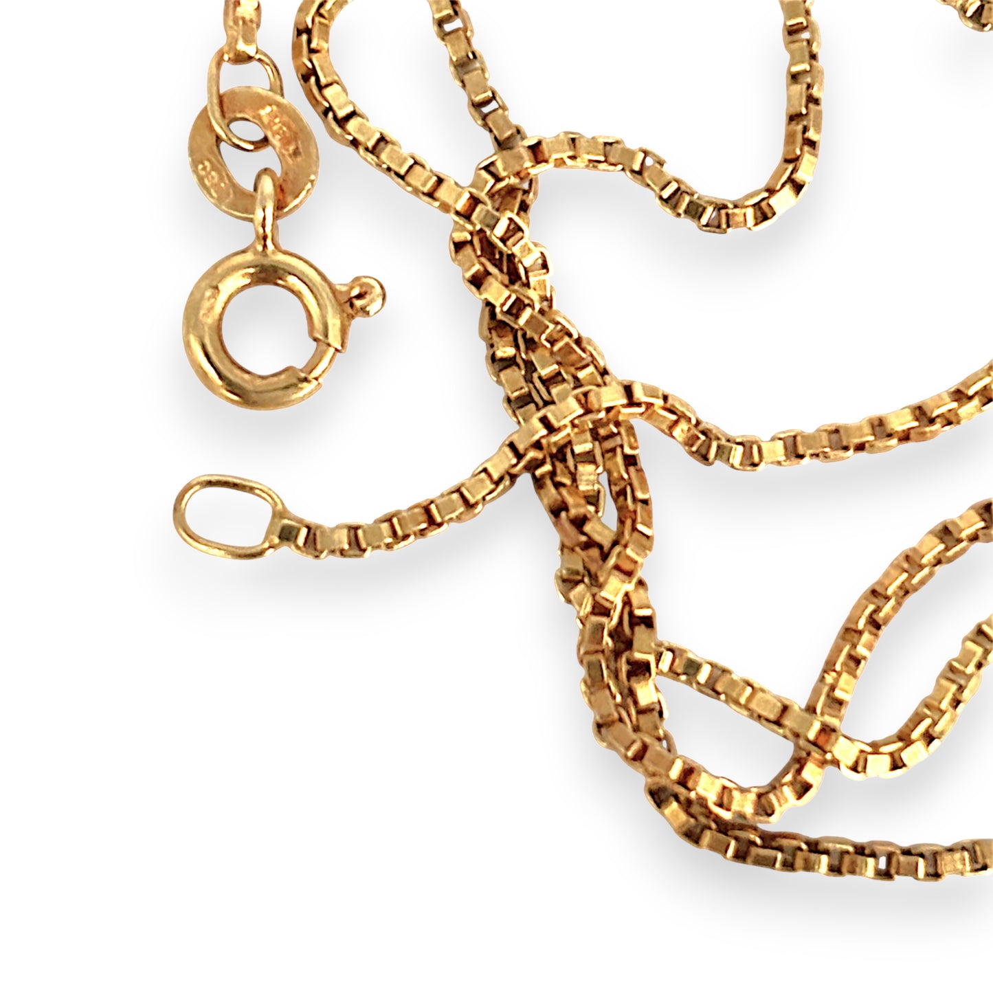 GOLD DEAL | 18ct Gold Soft Finish Box Chain 60cm