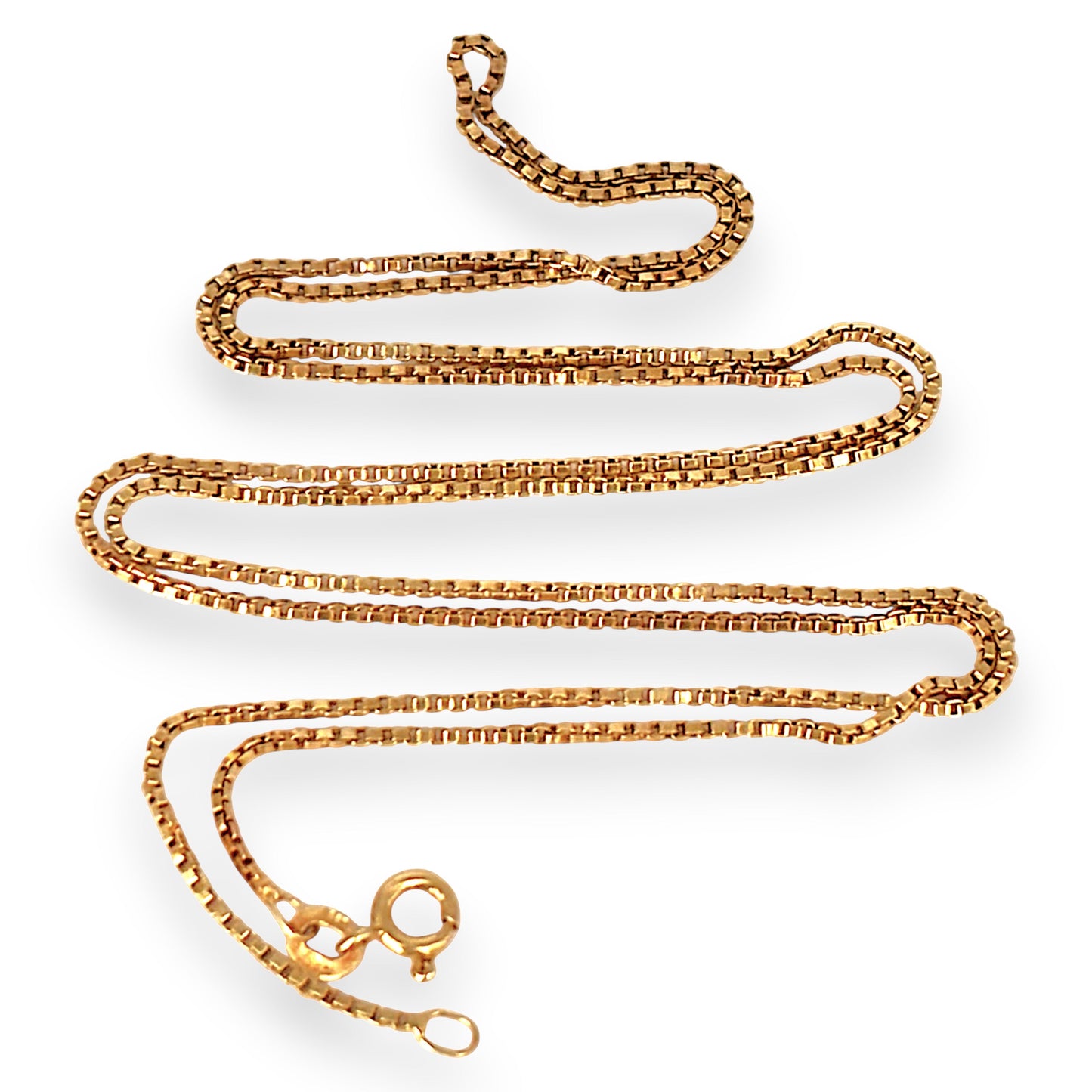 GOLD DEAL | 18ct Gold Soft Finish Box Chain 60cm