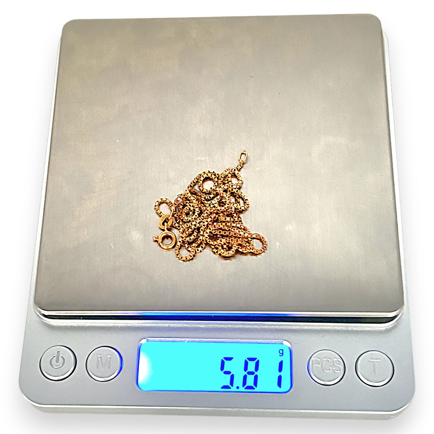 GOLD DEAL | 18ct Gold Soft Finish Box Chain 60cm