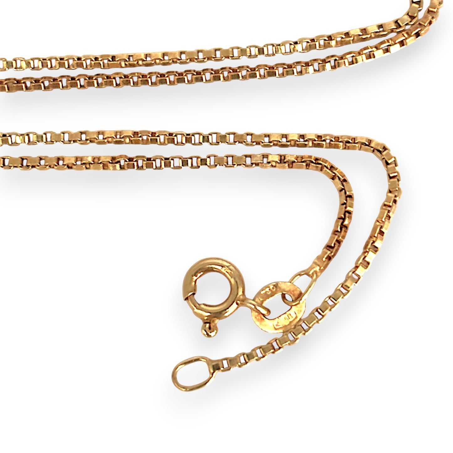GOLD DEAL | 18ct Gold Soft Finish Box Chain 60cm