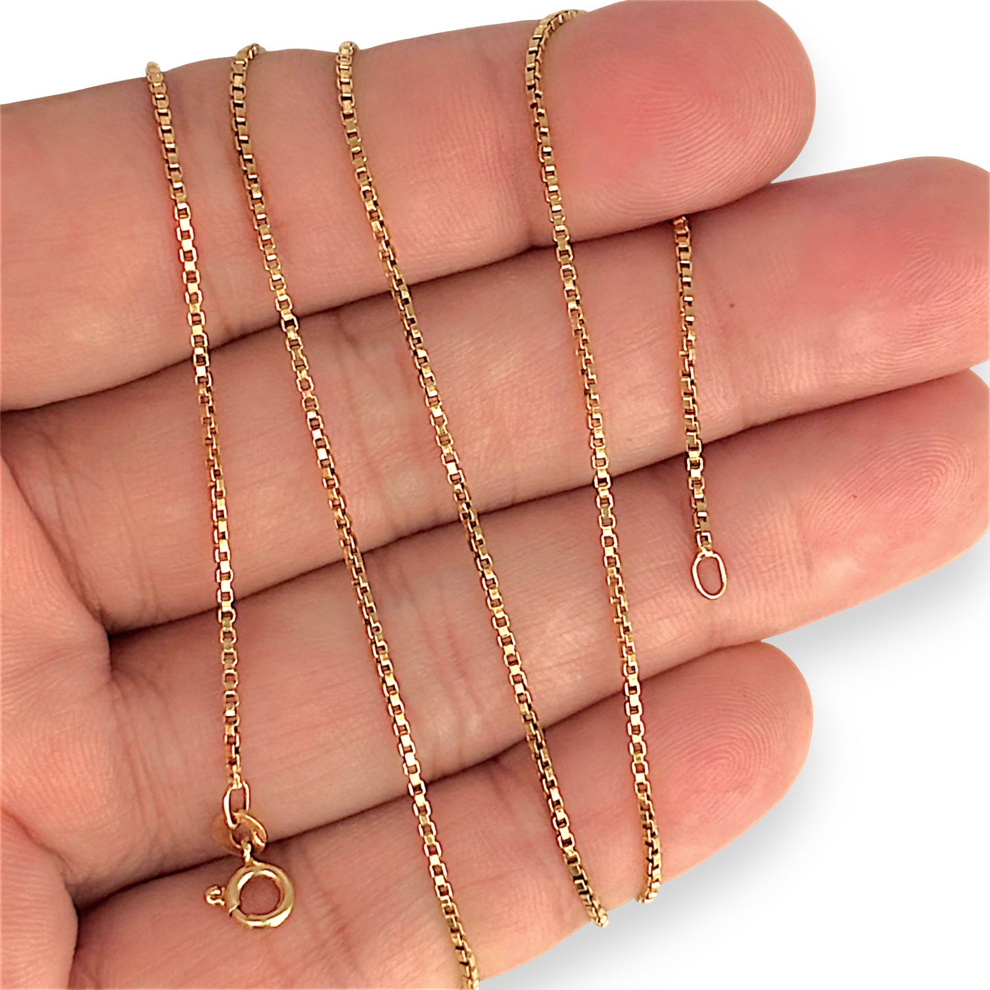 GOLD DEAL | 18ct Gold Soft Finish Box Chain 60cm