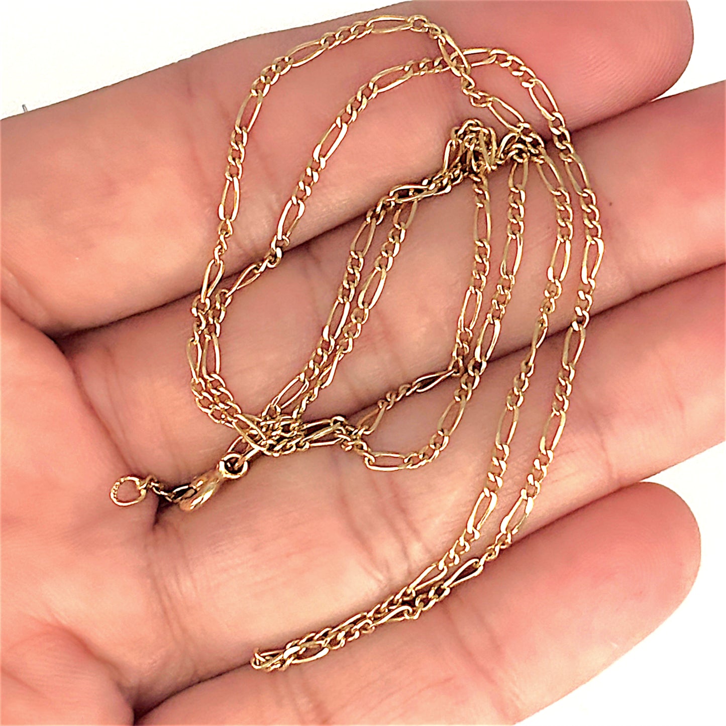 GOLD DEAL | 18ct Gold Flawless 3-1 Figaro Chain 50cm