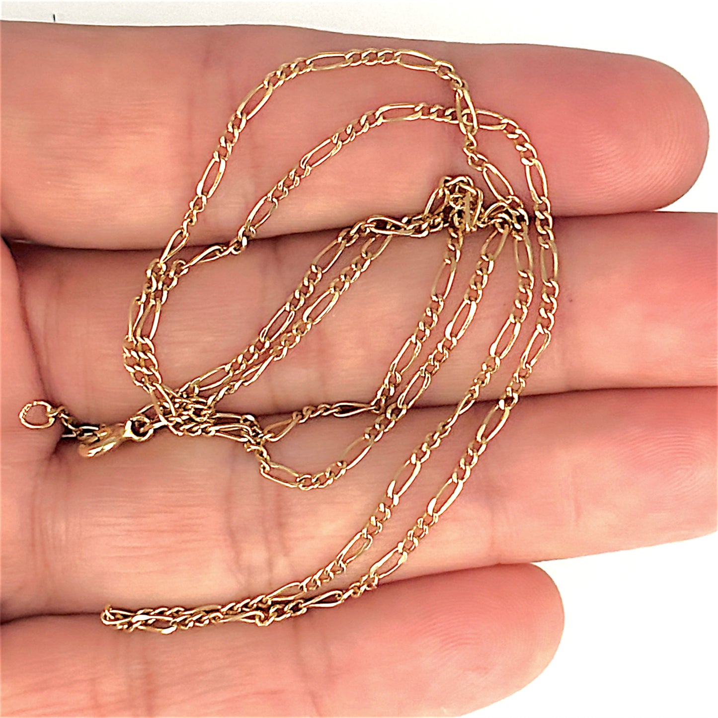 GOLD DEAL | 18ct Gold Flawless 3-1 Figaro Chain 50cm