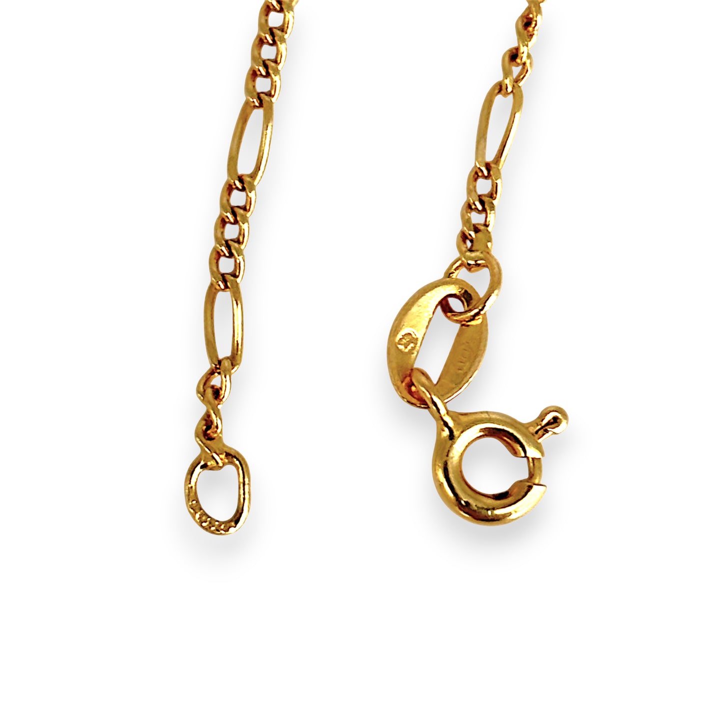 GOLD DEAL | 18ct Gold Flawless 3-1 Figaro Chain 50cm
