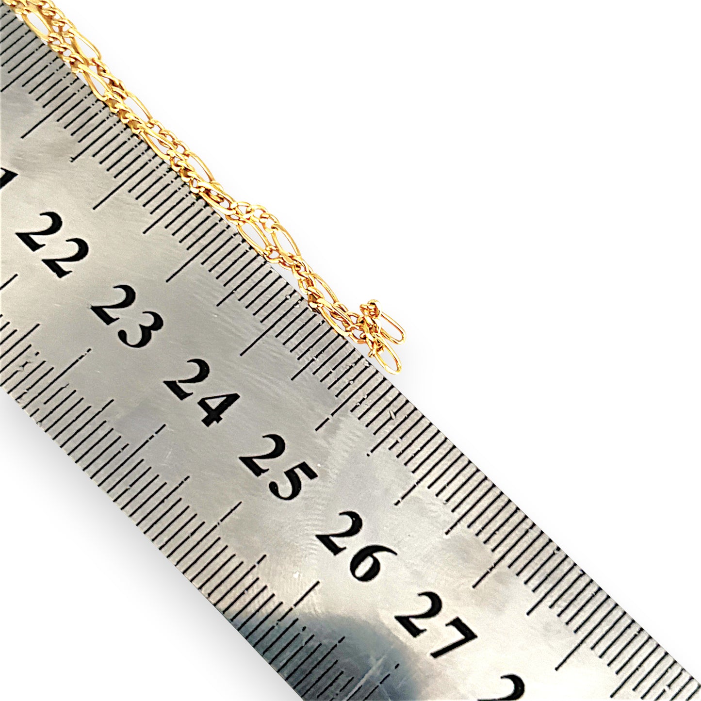 GOLD DEAL | 18ct Gold Flawless 3-1 Figaro Chain 50cm