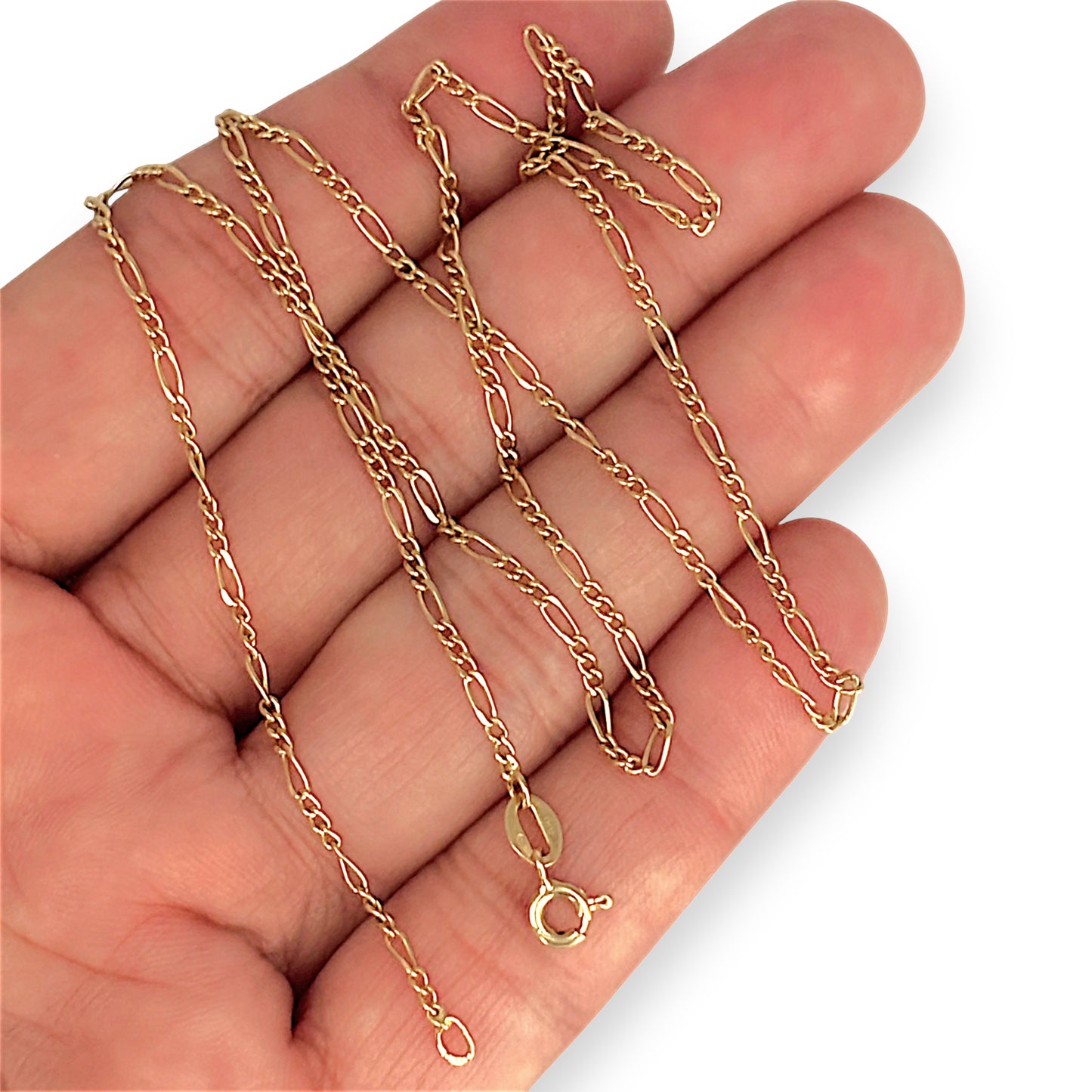 GOLD DEAL | 18ct Gold Flawless 3-1 Figaro Chain 50cm