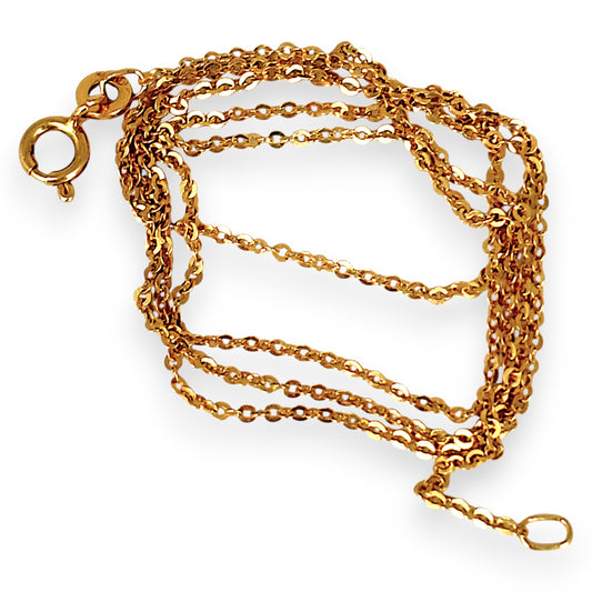 GOLD DEAL | 18ct Gold Curated Cable Chain 50cm