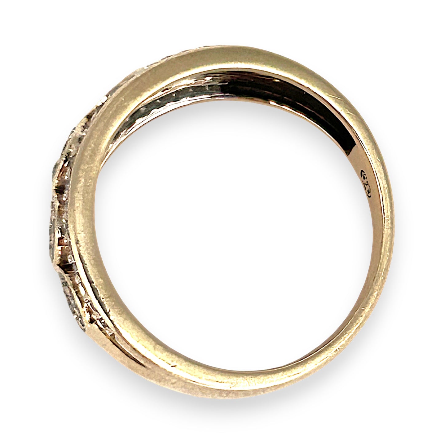GOLD DEAL | 9ct (9K) Gold Haritage Sparkle Diamond 0.56ct Ring Valuation $2,100