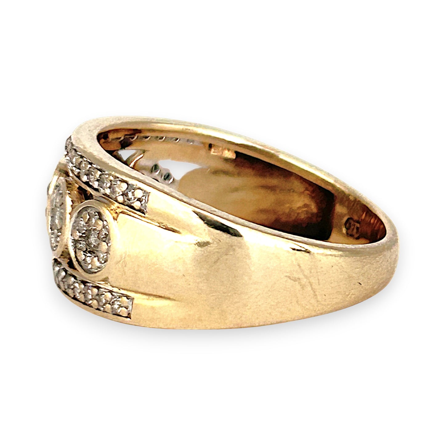 GOLD DEAL | 9ct (9K) Gold Haritage Sparkle Diamond 0.56ct Ring Valuation $2,100