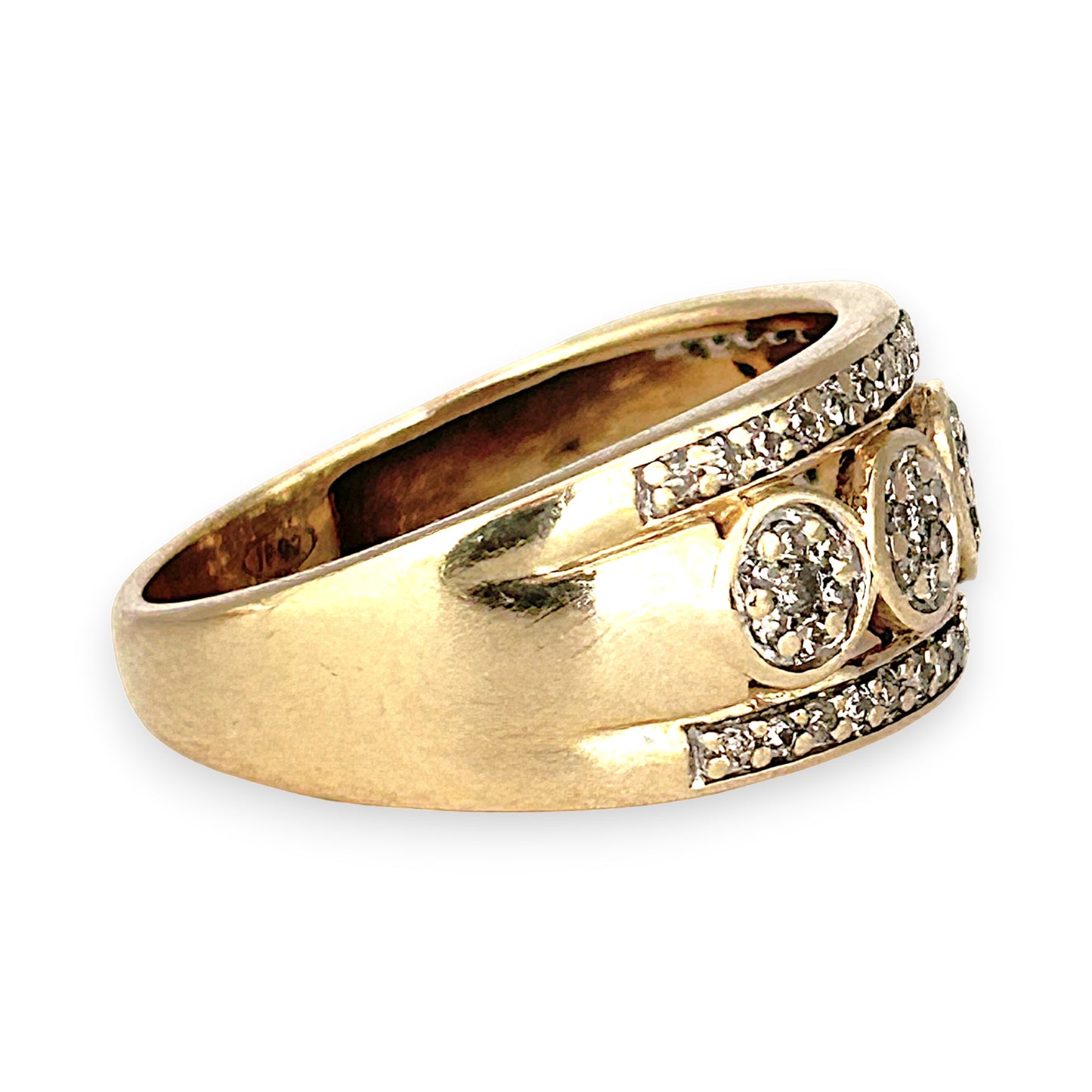 GOLD DEAL | 9ct (9K) Gold Haritage Sparkle Diamond 0.56ct Ring Valuation $2,100