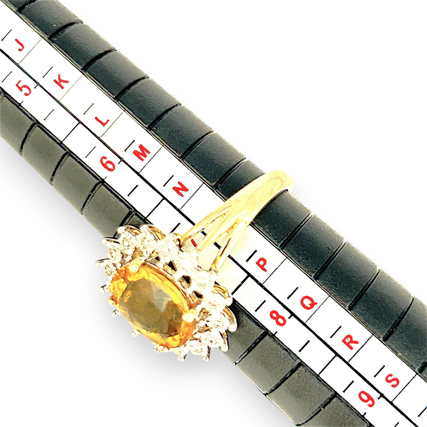 GOLD DEAL | 9ct Gold Golden Glow Citrine & Diamond Ring Valuation $1,875