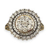 GOLD DEAL | 9ct (9K) Gold Cocktail Diamond 0.50ct Halo Cluster Ring Valuation $2,350