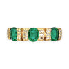 GOLD DEAL | 9kt Gold Emerald Sonata Ring Size Q