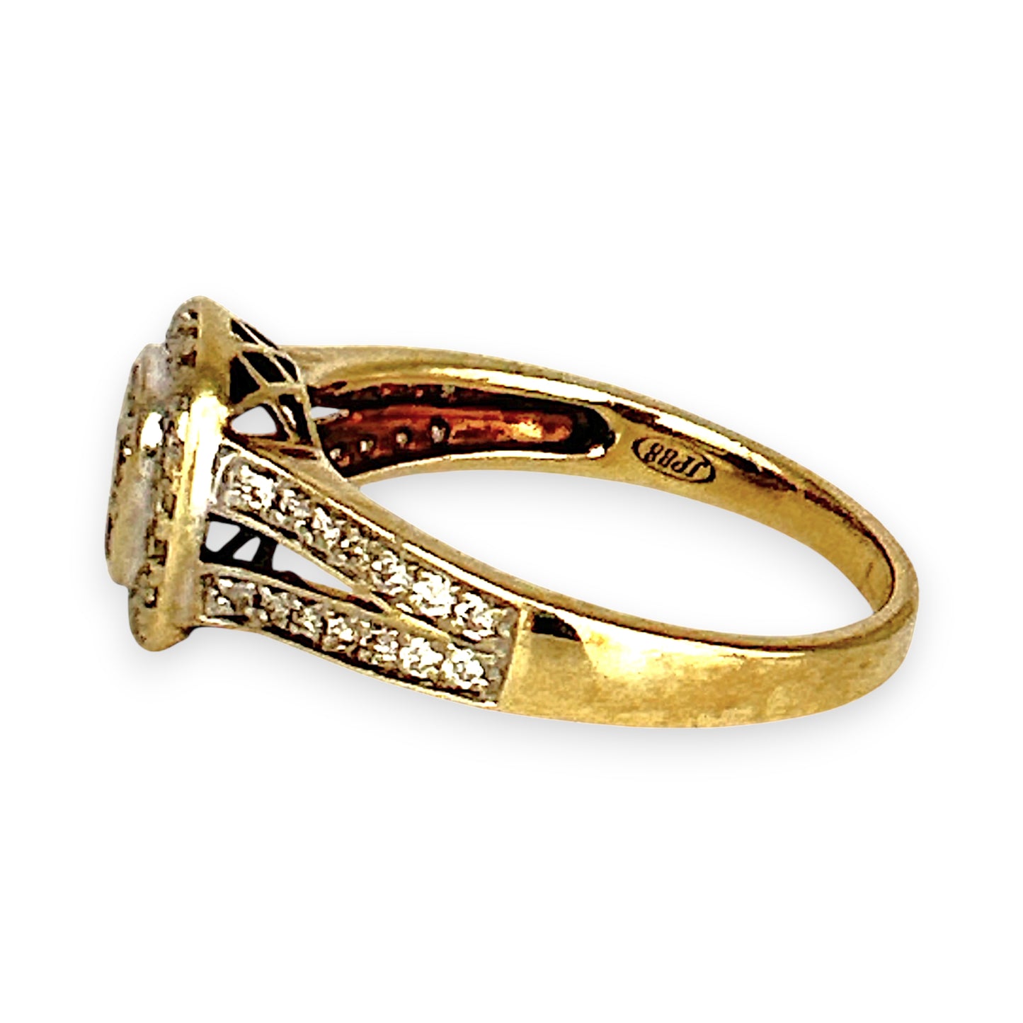 GOLD DEAL | 9ct (9K) Gold Regal Cluster 0.50ct Diamond Ring Valuation $2,275