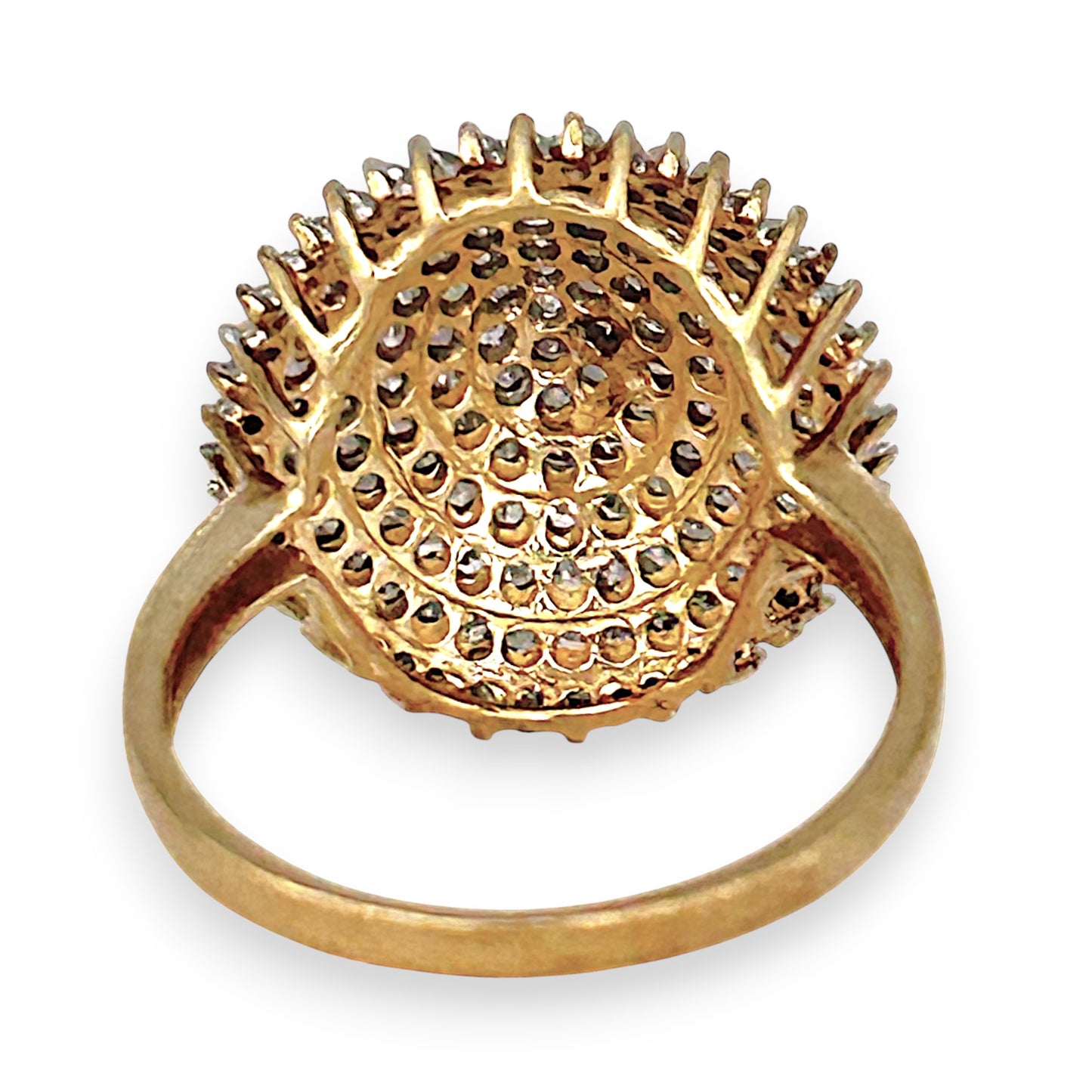 GOLD DEAL | 9ct (9K) Gold Radiant Grandeur 1ct Diamond Dome Ring Valuation $1,650