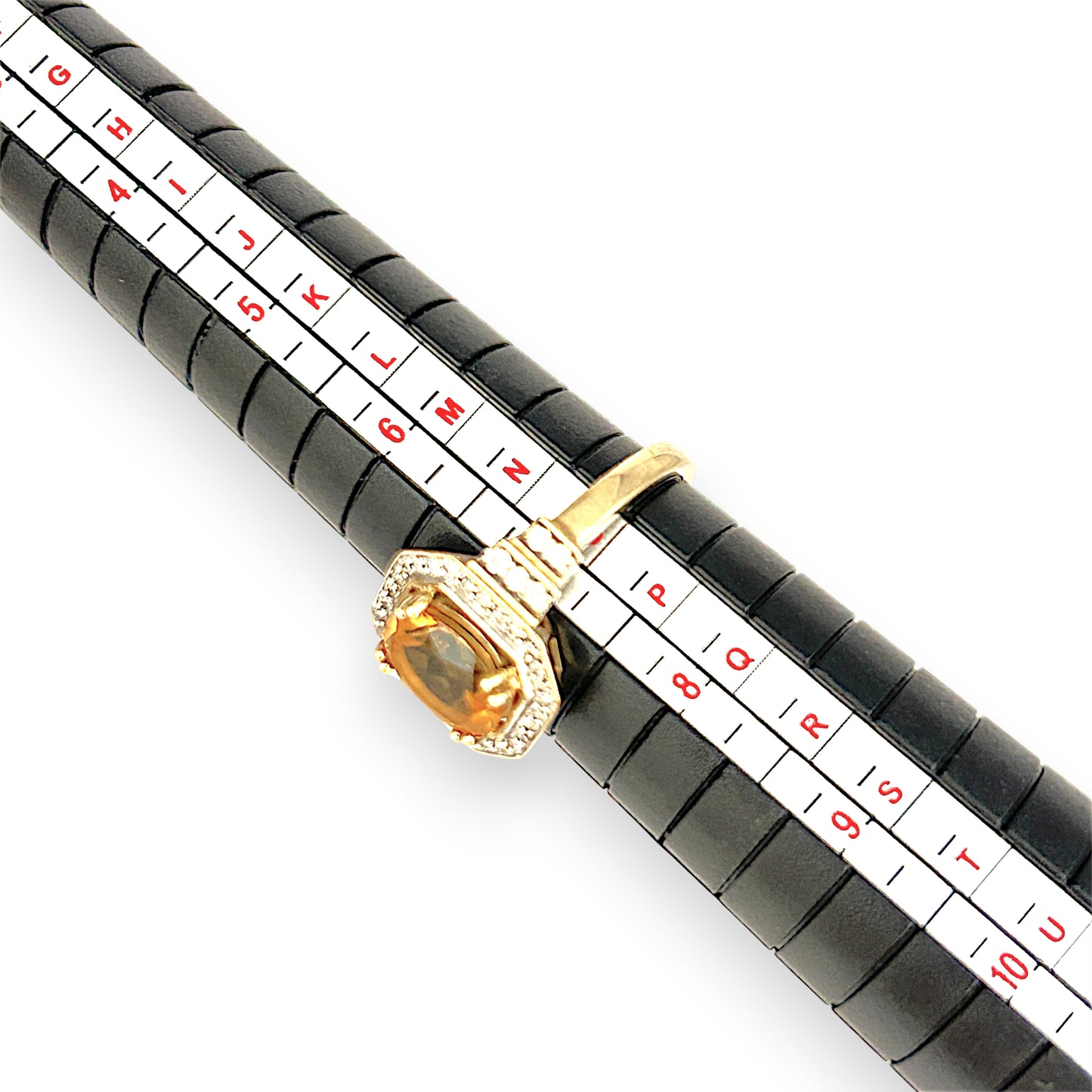 GOLD DEAL | 9ct (9K) Gold Radiant Warm Citrine & Diamond Halo Ring Valuation $2,200