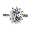 GOLD DEAL | 9ct (9K) Gold Refurbished Sapphire & Diamond Cluster Ring Size O Valuation $2,150