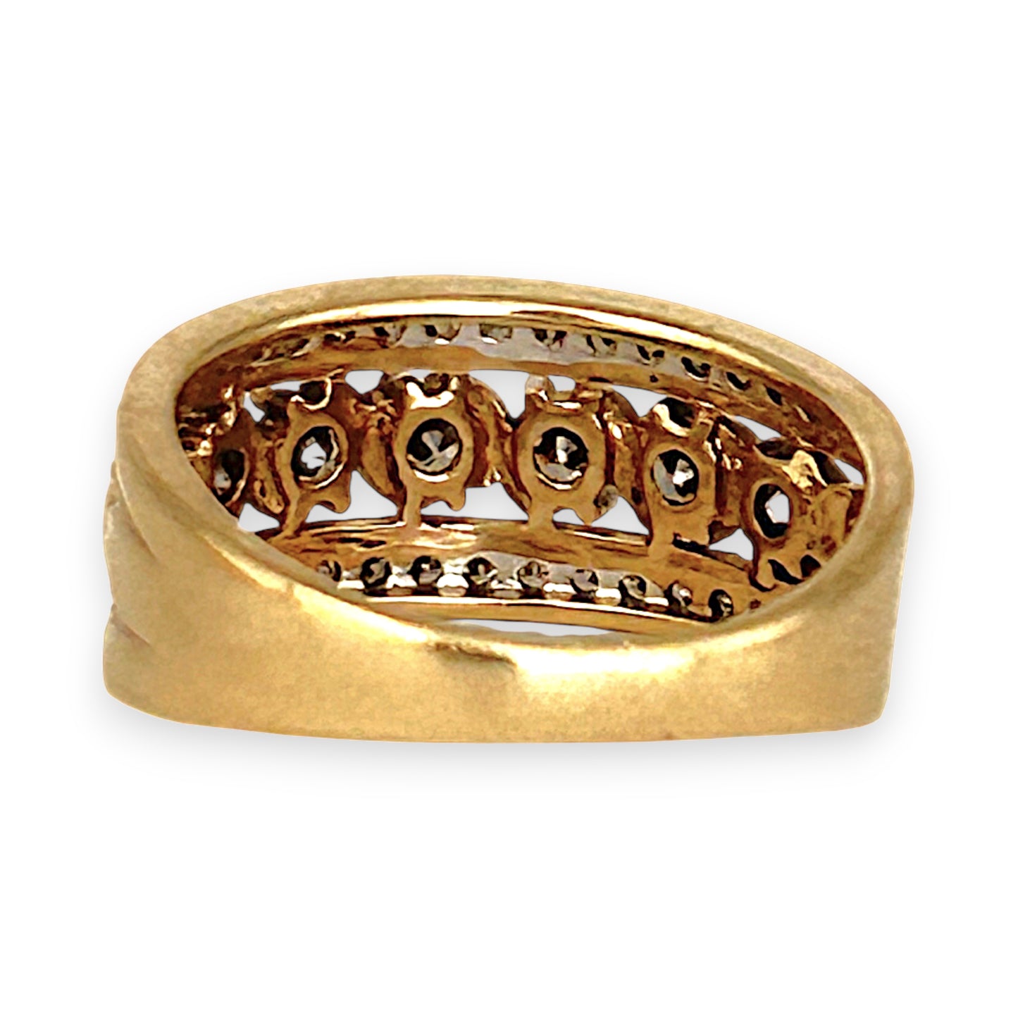 GOLD DEAL | 10ct (10K) Gold Michael Hill Regalia Swirl Diamond Ring Valuation $3,300