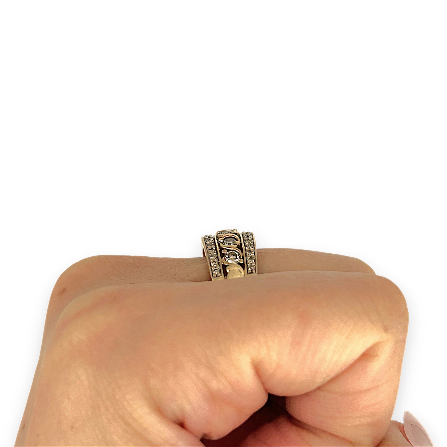 GOLD DEAL | 10ct (10K) Gold Michael Hill Regalia Swirl Diamond Ring Valuation $3,300