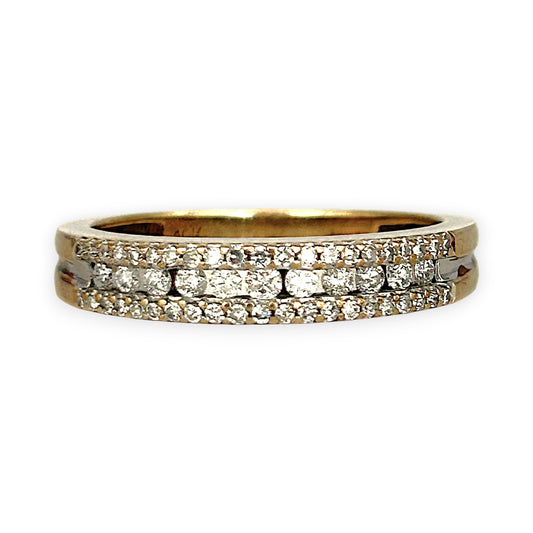 XMAS DEAL | 10kt Gold Michael Hill Radiance Eternity Band Valuation $2,200