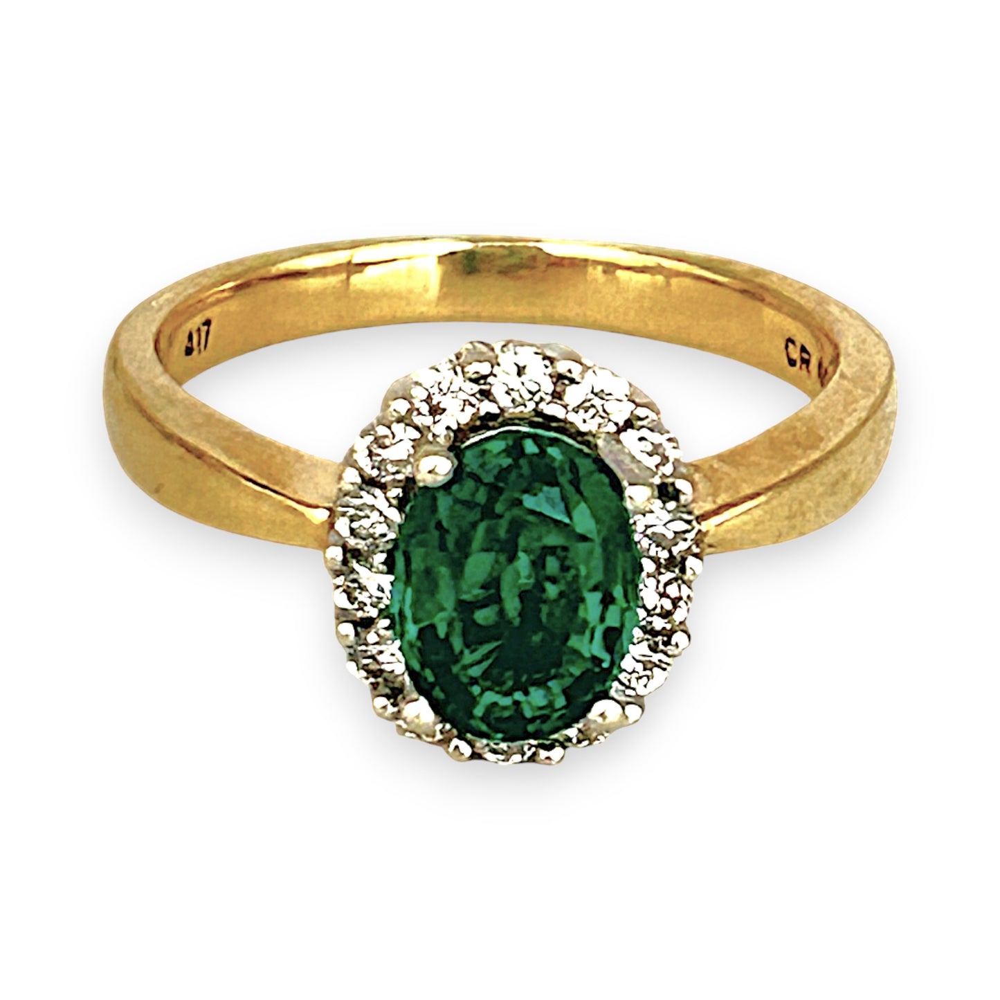 GOLD DEAL | 10ct Gold Michael Hill Enchanting Emerald & Diamond Ring Valuation $1,750