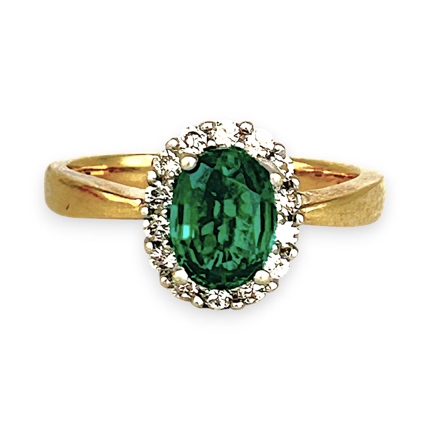 GOLD DEAL | 10ct Gold Michael Hill Enchanting Emerald & Diamond Ring Valuation $1,750
