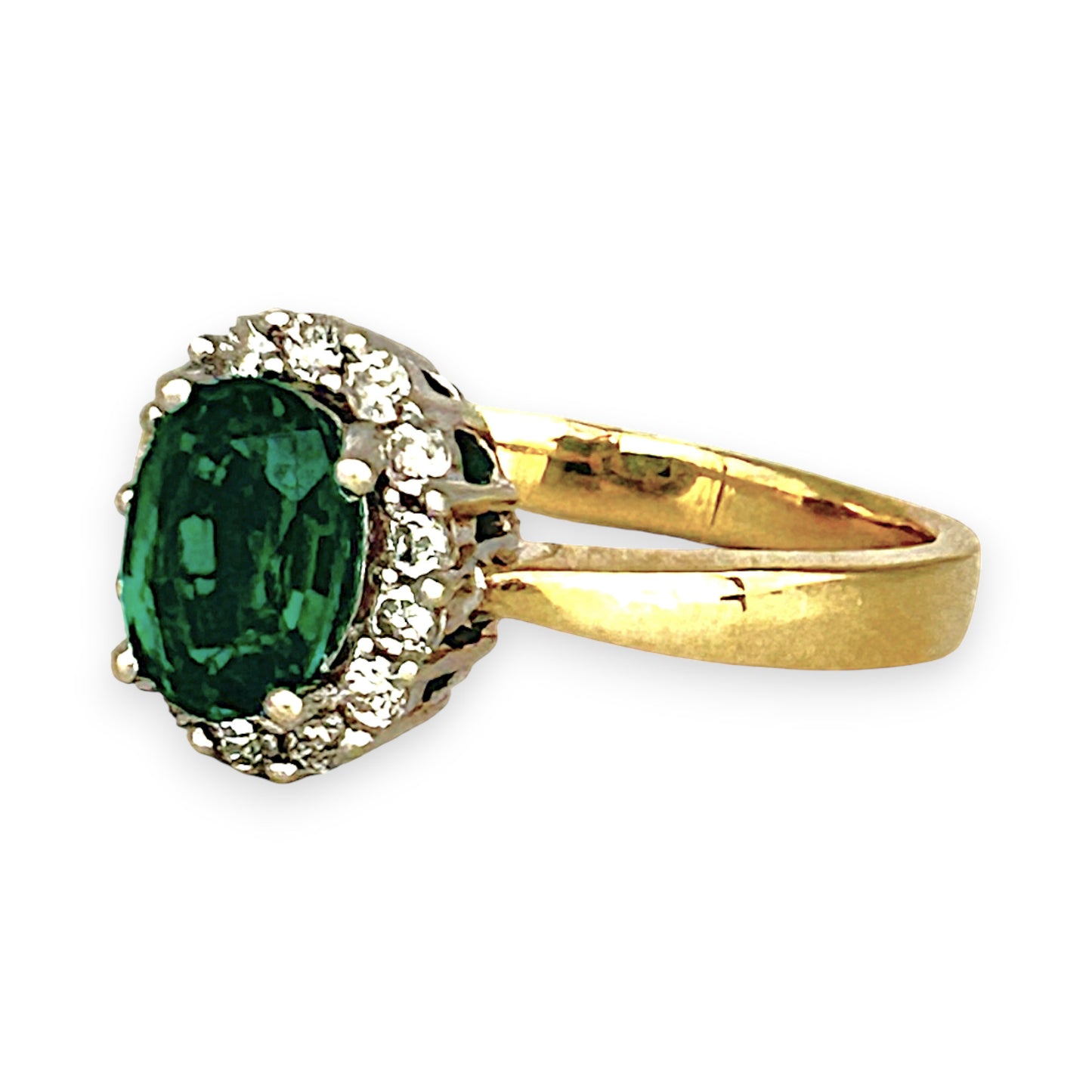 GOLD DEAL | 10ct Gold Michael Hill Enchanting Emerald & Diamond Ring Valuation $1,750