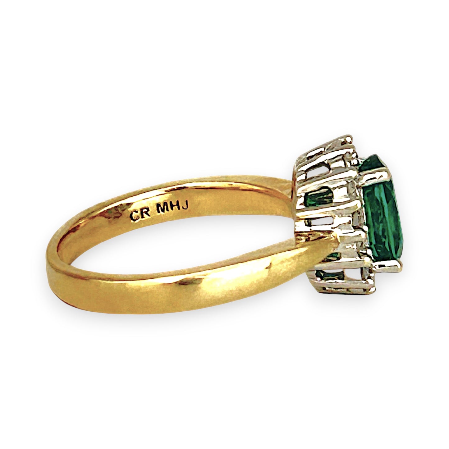 GOLD DEAL | 10ct Gold Michael Hill Enchanting Emerald & Diamond Ring Valuation $1,750