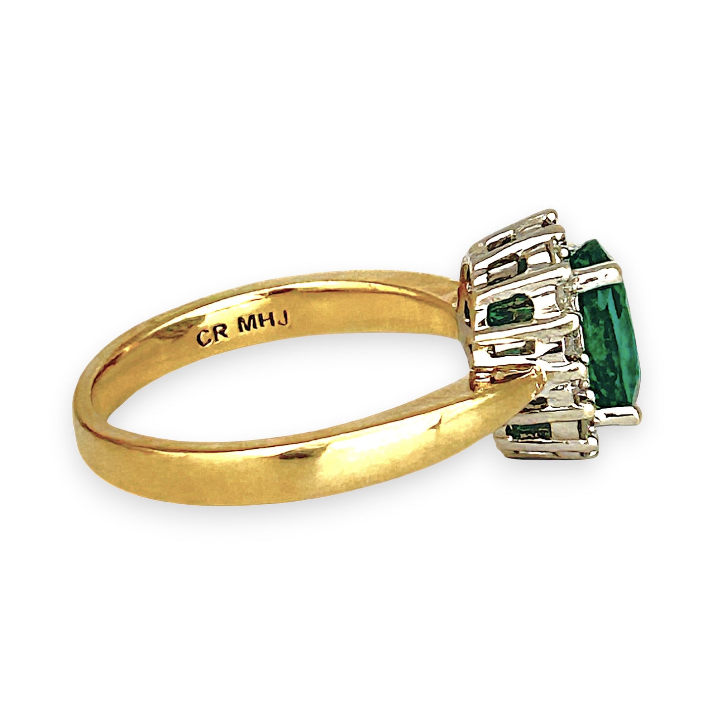 XMAS DEAL | 10kt Gold Michael Hill Enchanting Emerald & Diamond Ring Valuation $1,750