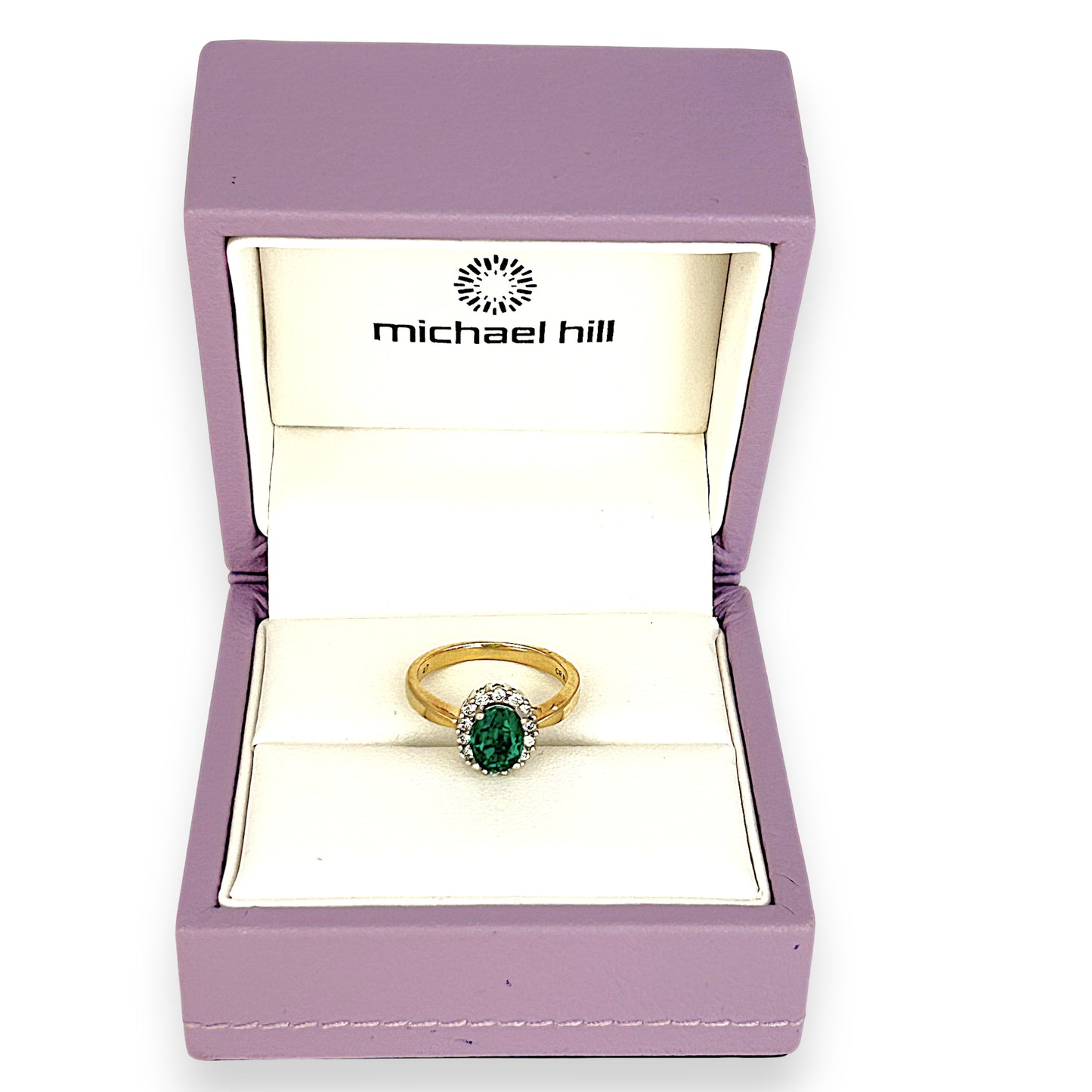 GOLD DEAL | 10ct Gold Michael Hill Enchanting Emerald & Diamond Ring Valuation $1,750