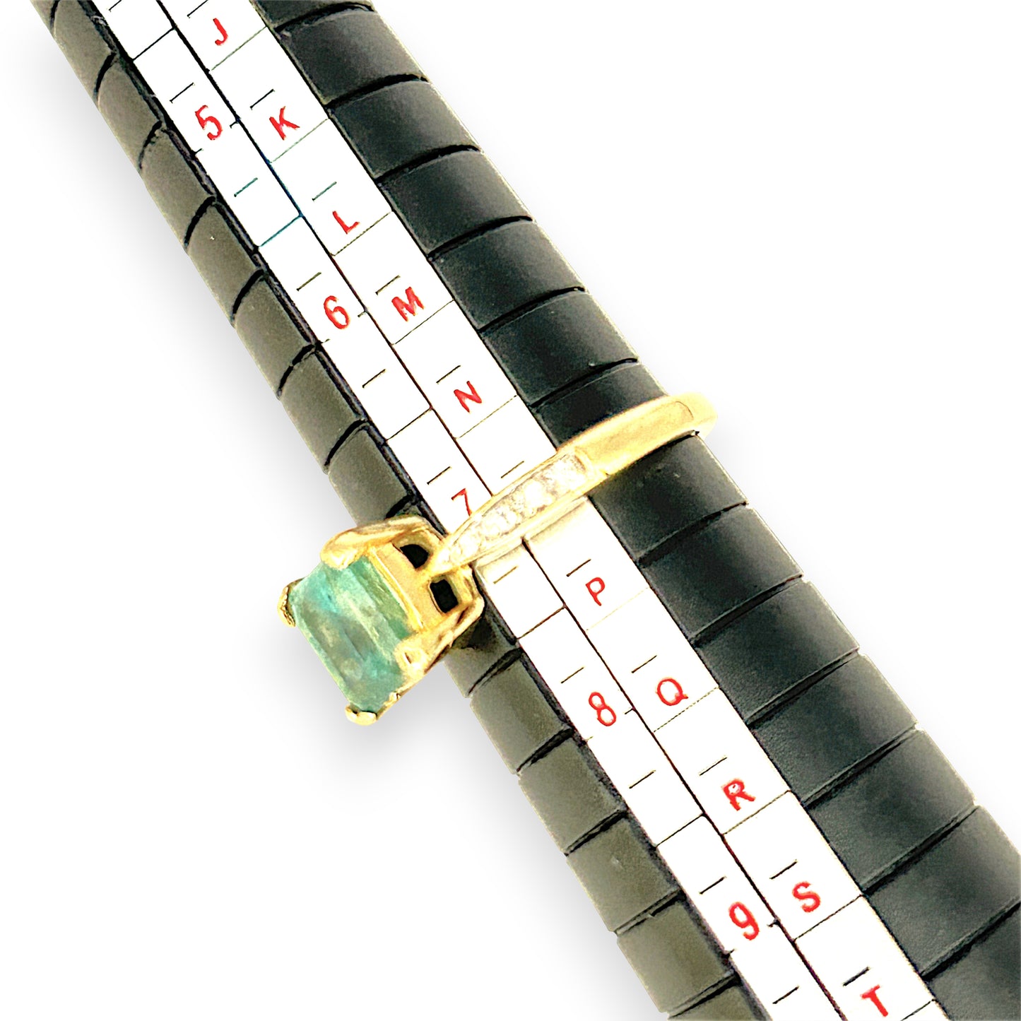 XMAS DEAL | 14kt Gold Peaceful Radiance Green Beryl Ring Valuation $2,800