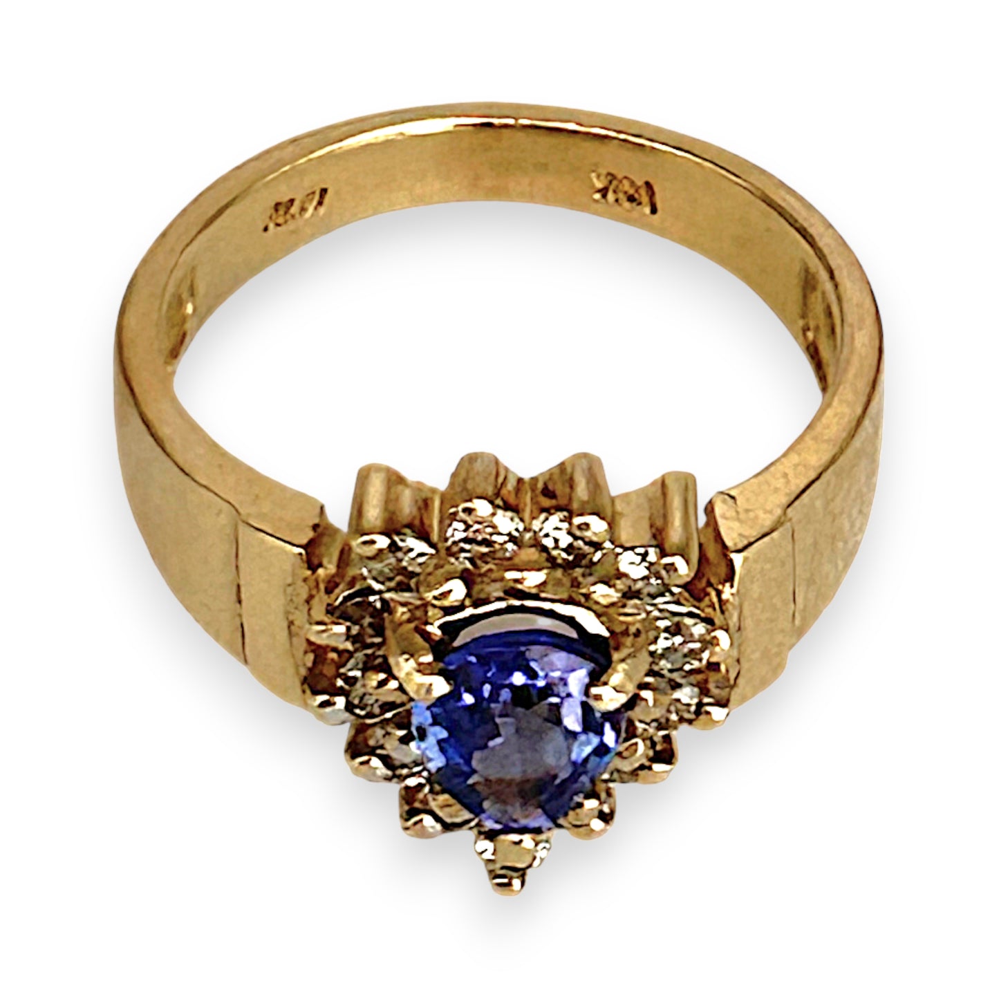 GOLD DEAL | 14ct (14K) Gold Royal Mirage Tanzanite & Diamond Ring Valuation $3,750