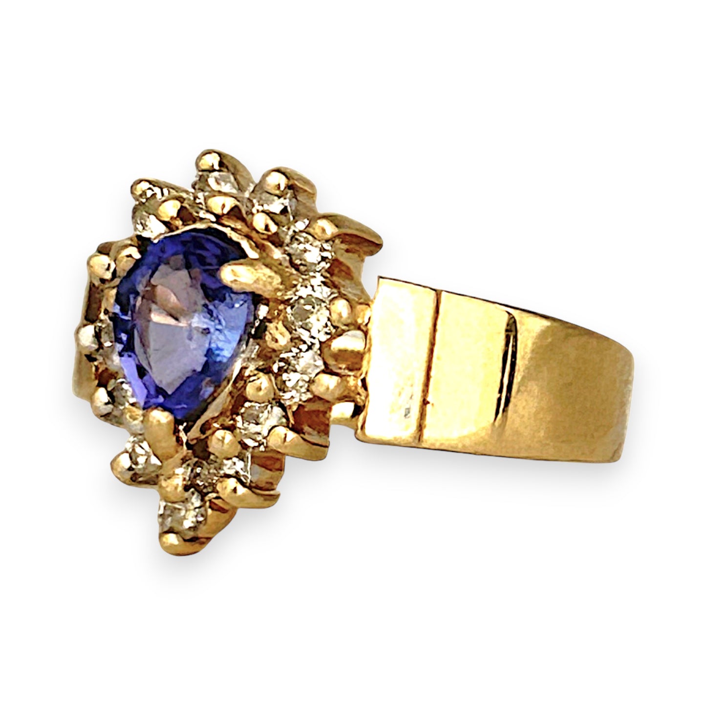 GOLD DEAL | 14ct (14K) Gold Royal Mirage Tanzanite & Diamond Ring Valuation $3,750