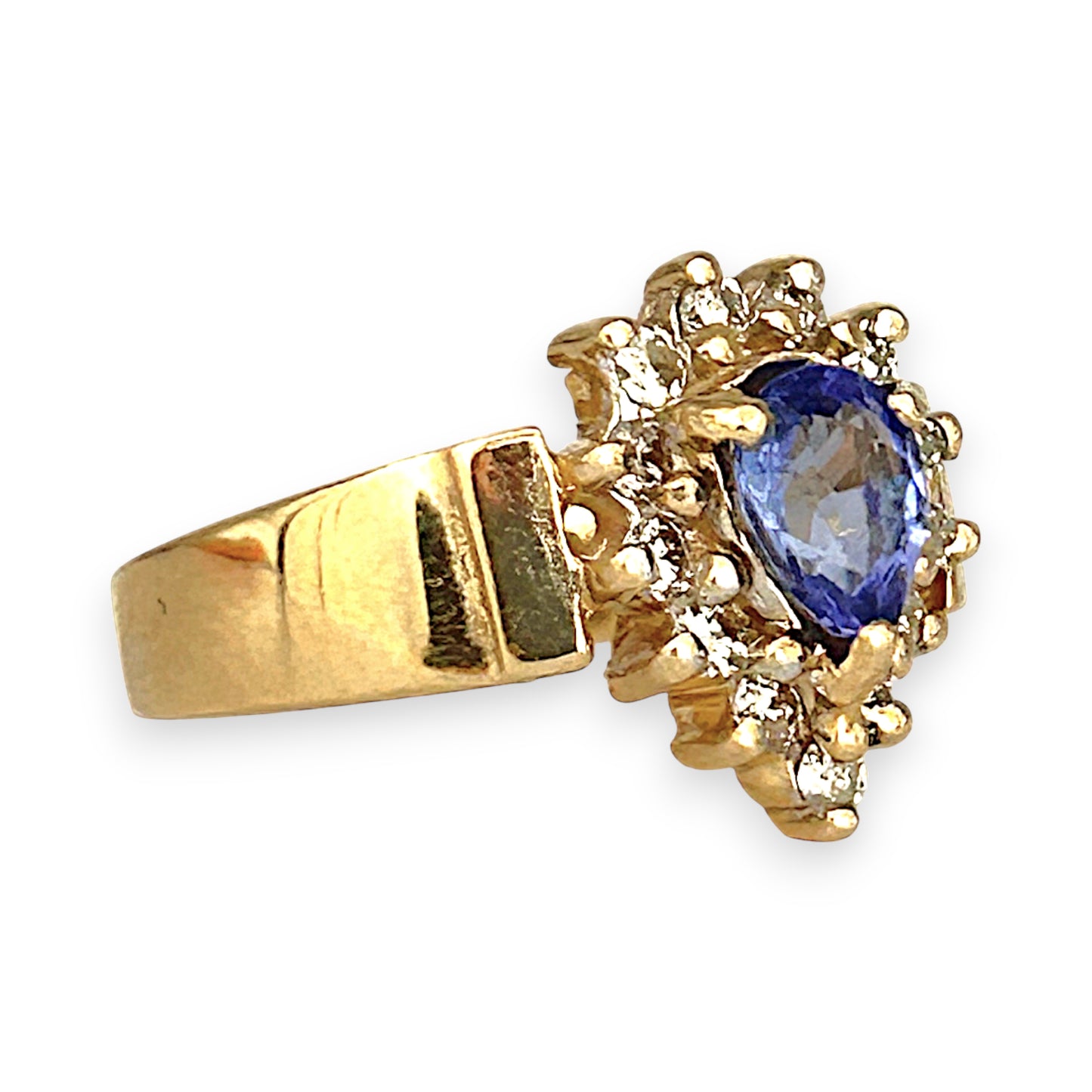 GOLD DEAL | 14ct (14K) Gold Royal Mirage Tanzanite & Diamond Ring Valuation $3,750