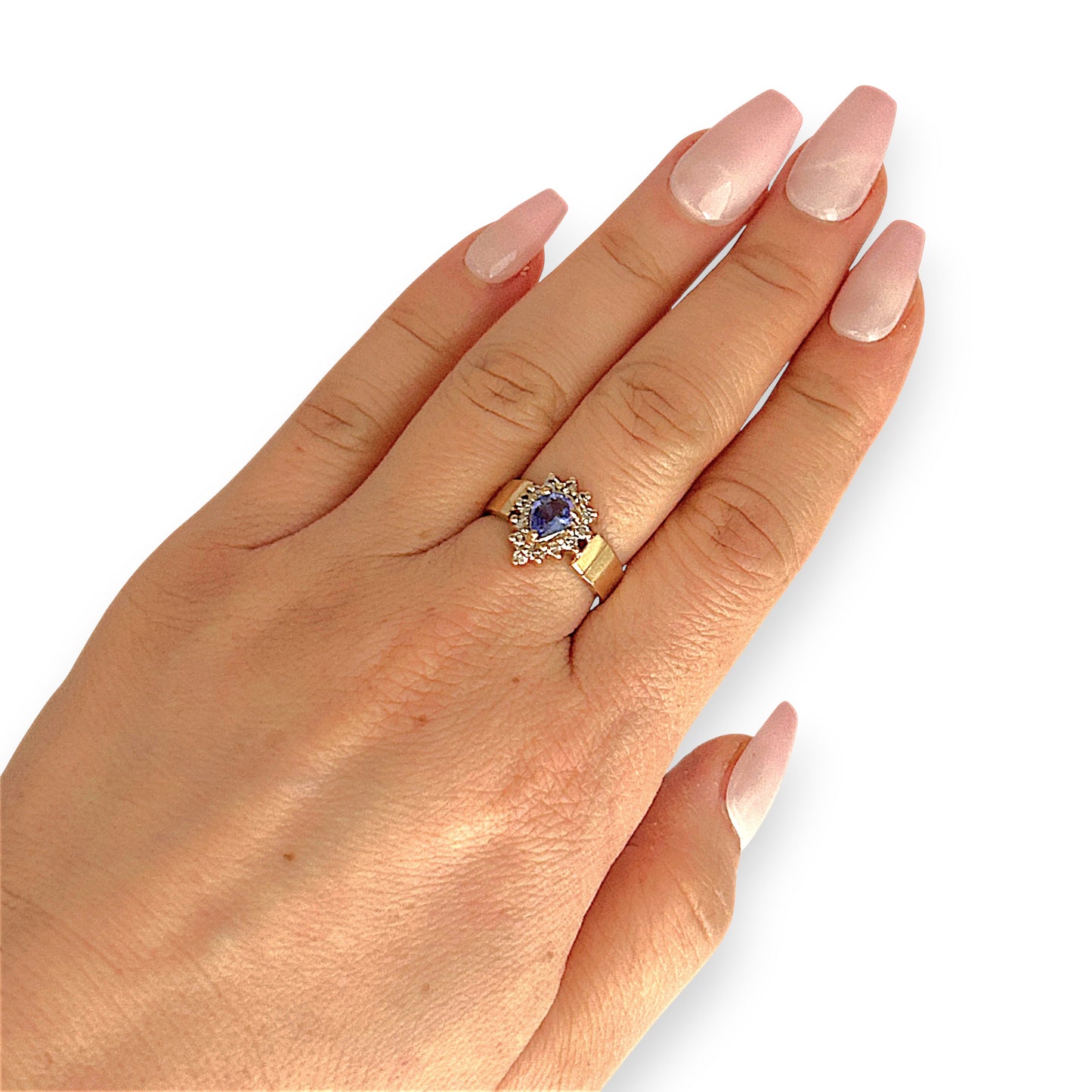 GOLD DEAL | 14ct (14K) Gold Royal Mirage Tanzanite & Diamond Ring Valuation $3,750