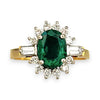 XMAS DEAL | 18kt Y/W Gold Emerald Symphony Ring Valuation $4,550