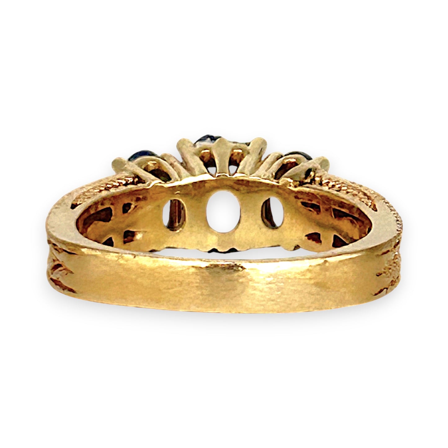 GOLD DEAL | 14ct Gold Luxurious Tri Tanzanite 2.0ct & Diamond Ring Valuation $5,456