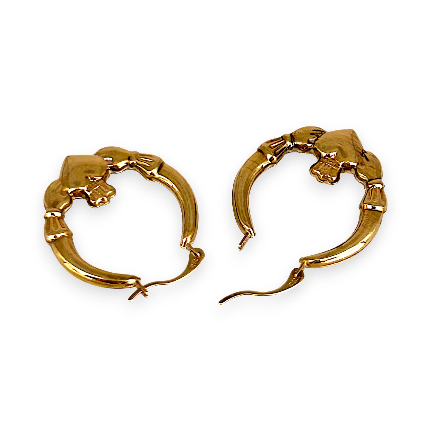GOLD DEAL | 9ct Gold Claddagh Hoop Earrings – Symbols of Love, Loyalty & Friendship