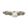XMAS DEAL | 10kt White Gold Aurora Solitaire Ring Valuation $3,200