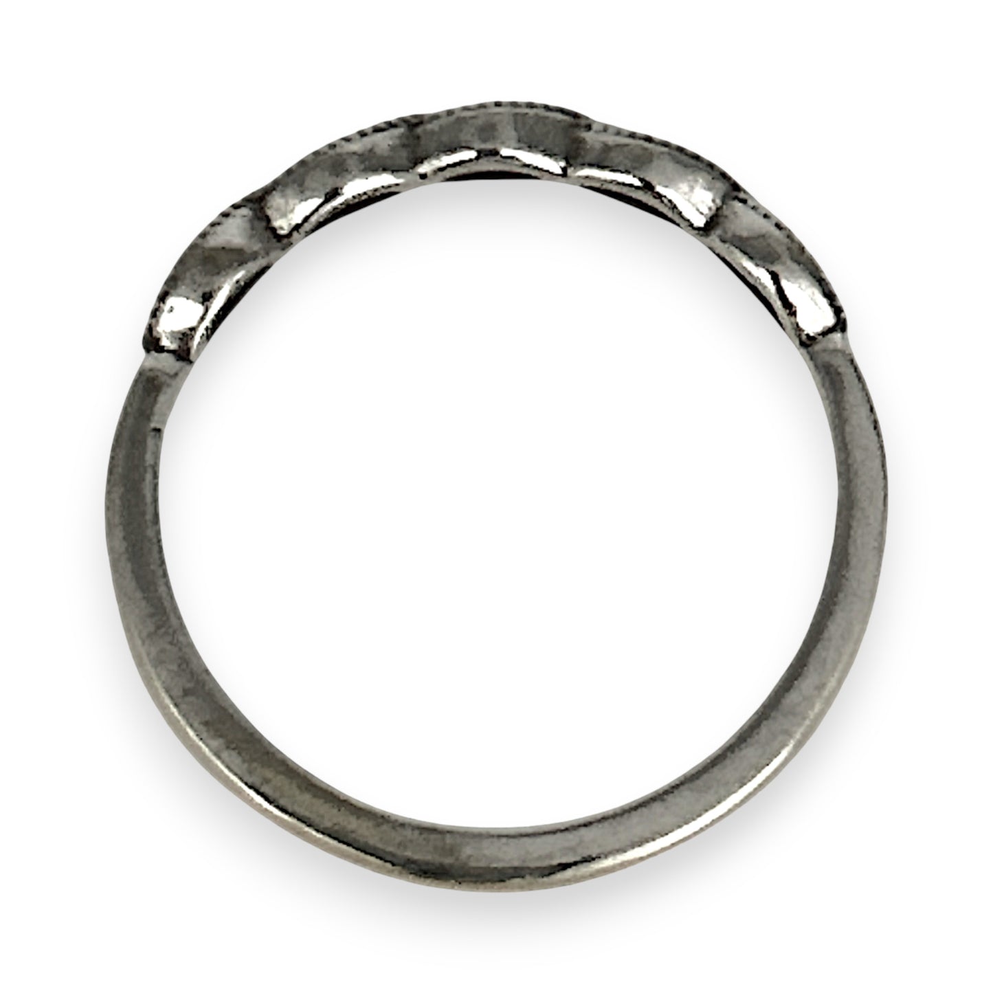 GOLD DEAL | 9ct White Gold Diamond Ring with Vintage Marquise Rhythm