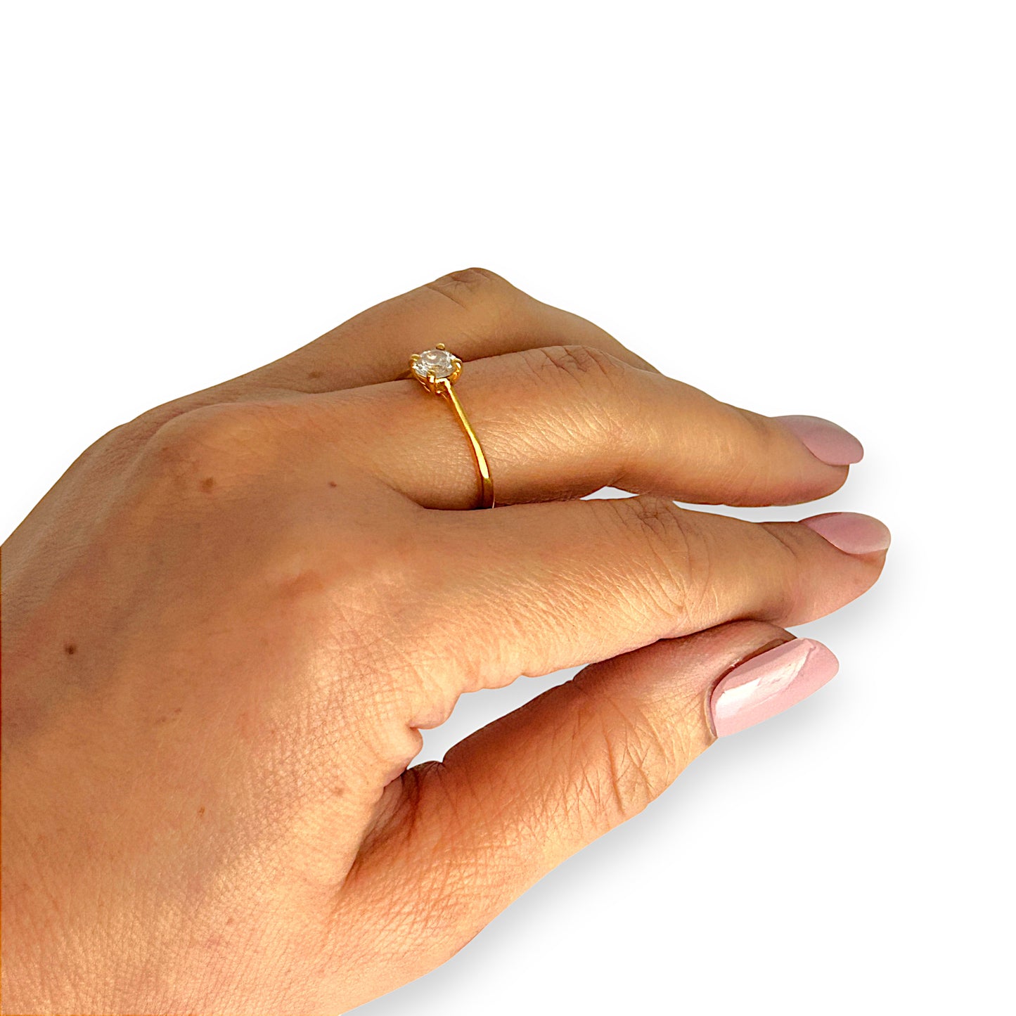 GOLD DEAL | 22K Gold Ring with Radiant CZ