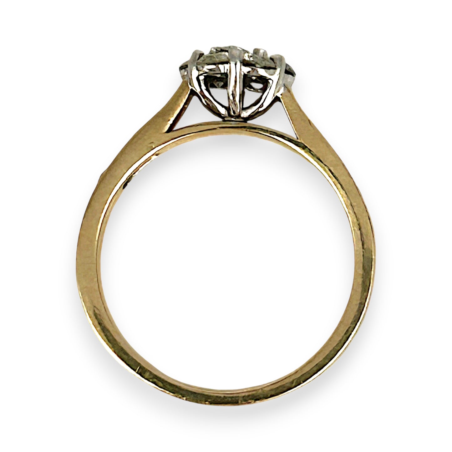 GOLD DEAL | 9ct (9K) Gold Diamond Floral Cluster Ring Valuation TDW 0.70ct $3,000
